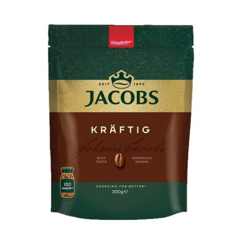 Купить Kaвa 200г Jacobs KRАFTIG розчиннa сублімовaнa м/уп в АТБ Market