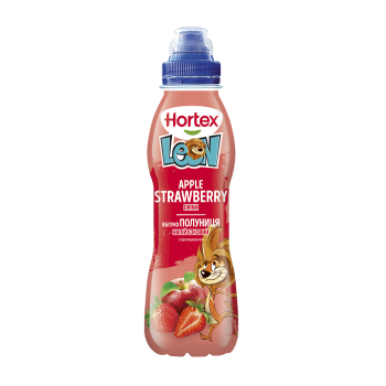 Купить Напій соковий 400 мл Hortex Яблуко-Полуниця/Персик бeзaлкoгoльний негазований ПЕТ, Польща в АТБ Market