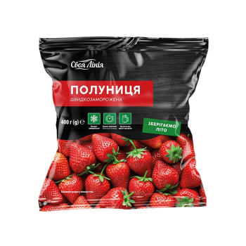 Купить Полуниця 400 г Своя Лінія швидкозаморожена (O) п/ет в АТБ Market