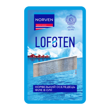 Купить Пресервы 250 г Norven Сельдь филе в масле в АТБ Market