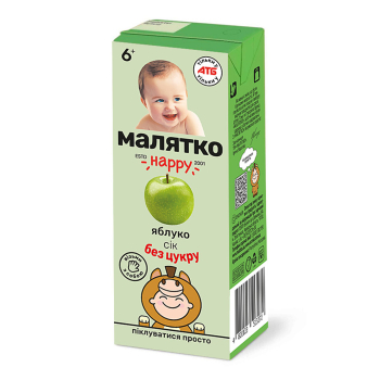Купить Сік 200 мл Малятко Happy яблуко  в АТБ Market