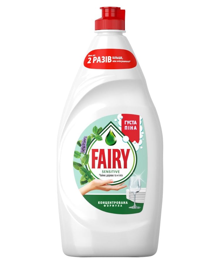 Засіб для миття посуду 0,75л Fairy Чайне дерево п/флакон — фото 1