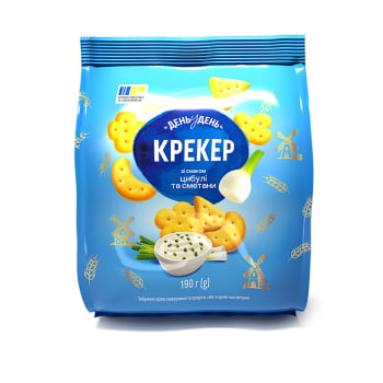 Купить Крекер 190 г День у день зі смаком цибулі та сметани м/уп в АТБ Market
