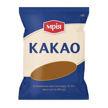 Купить Какао-порошок 80г Мрія м/уп в АТБ Market