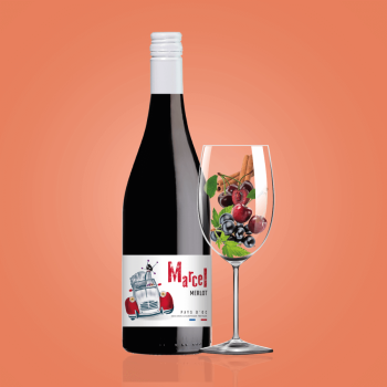 Купить Вино 0,75 л MARCEL MERLOT сухе червоне сортове 13 % об скл/пл Франція в АТБ Market
