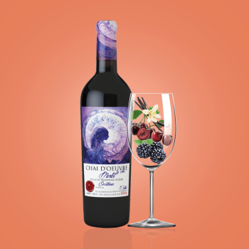 Купить Вино 0,75 л Chai d'сеuvre Merlot сухе червоне сортове 14,5 % об скл/пл Франція в АТБ Market