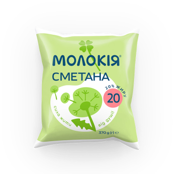 Купить Сметана 370 г Молокія 20%  в АТБ Market
