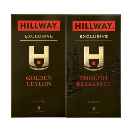 Чай ( 25 ф/п * 2 г ) HILLWAY EXCLUSIVE ENGLISH BREAKFAST чорний байховий цейлонський сошети к/уп