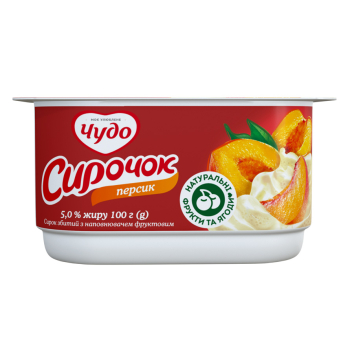 Купить Сырок 100 г Чудо Персик 5% в АТБ Market