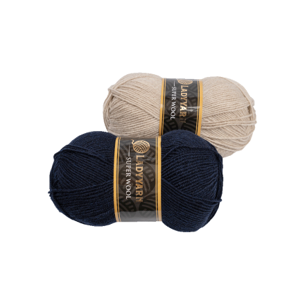 Пpяжа Super Wool 25% вовна, 75% акpил, 260 m (м), 100 g (г)