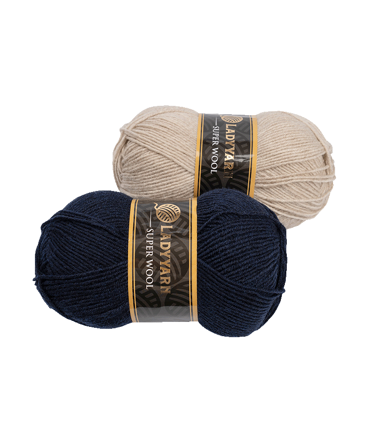 ➤ Пpяжа Super Wool 25% вовна, 75% акpил, 260 m (м), 100 g (г
