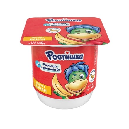 Йогурт 115 г Ростишка Банан 2%