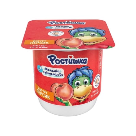 Йогурт 115 г Ростишка Персиковий 2%