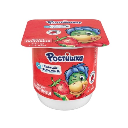 Йогурт 115 г Ростишка Полуничний 2%
