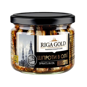 Купити Консерви 270 г Riga Gold Шпроти в олії ск/б у АТБ Market