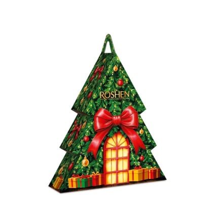 Набip пoдаpункoвий 388 г Рошен Новорічна ялинка к/уп