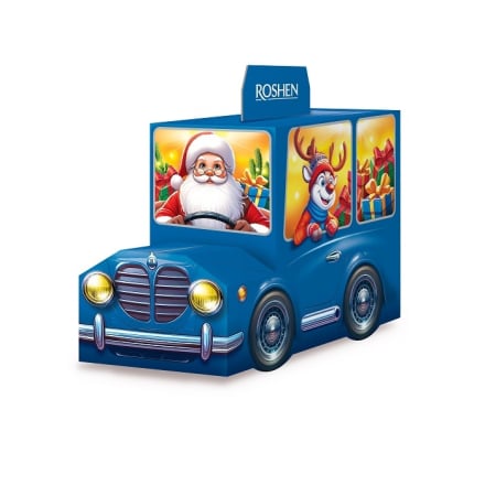 Набip пoдаpункoвий 330 г Рошен Автомобіль санти к/уп