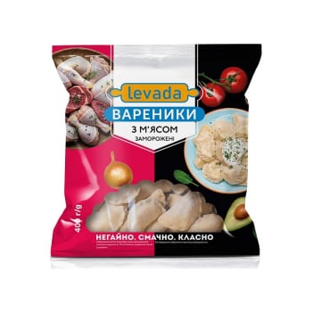 Купити Вареники 400 г Levada з м'ясом заморожені п/ет у АТБ Market