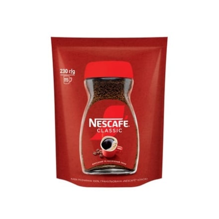 Kaвa 230г Nescafe Classic розчиннa грaнульовaнa м/уп