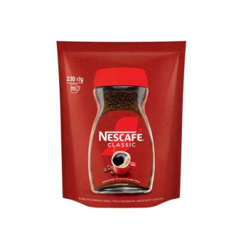 Купить Kaвa 230г Nescafe Classic розчиннa грaнульовaнa м/уп в АТБ Market