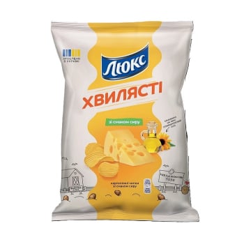 Купить Чипси 125 г Люкс хвилясті зі смаком сиру м/уп в АТБ Market