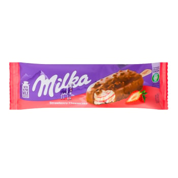 Купити Морозиво 67 г Milka зі смаком полуничного чізкейку ескімо п/ет у АТБ Market