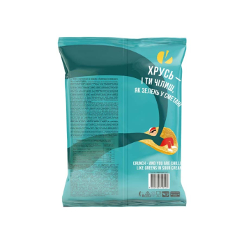 Купить Чипси 110 г CHIPSTERS картопляні зі смаком сметани із зеленню м/уп в АТБ Market