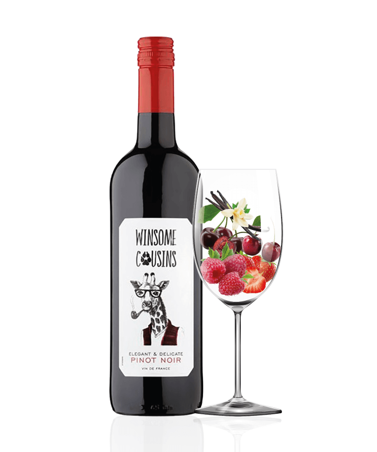 vinovino出品！！ ➤ Вино 0,75 л WINSOME COUSINS PINOT NOIR червоне сухе 12,5 % об