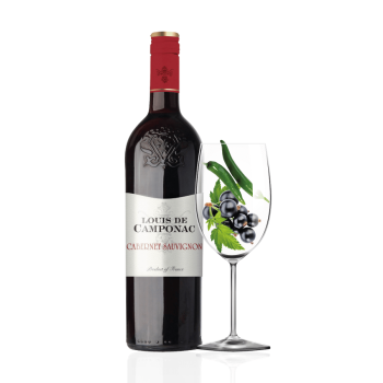 Купить Вино 0,75 л LOUIS DE CAMPONAC Cabernet Sauvignon напівсухе червоне 13,5 % об скл/пл Франція в АТБ Market