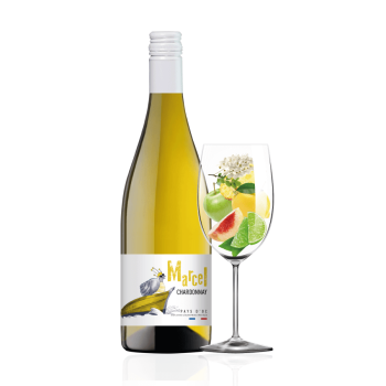 Купить Вино 0,75 л MARCEL CHARDONNAY сухе біле сортове 12,5 % об скл/пл Франція в АТБ Market