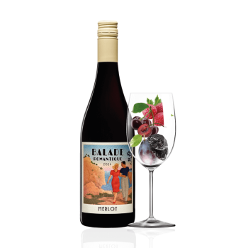 Купити Вино 0,75 л BALADE ROMANTIQUE Merlot сухе червоне сортове 13,5 % об скл/пл Франція у АТБ Market