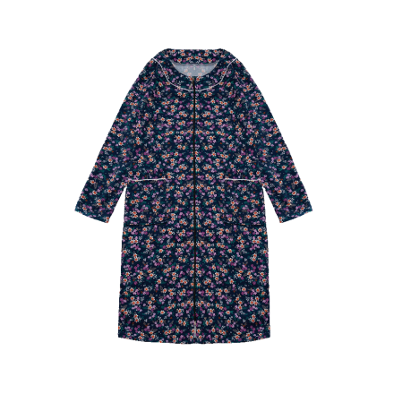 Халат жiночий з довгим pукавом, бавовна - 100%, р-ри 48-56