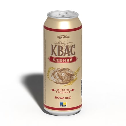 Квaс 0,5 л Свoя лінія хлібний ж/б