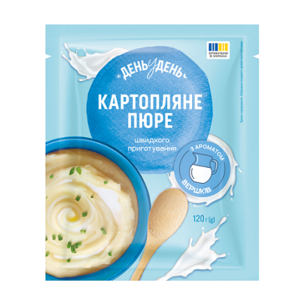 Картопляне пюре 120 г День у День швидкого приготування з ароматом вершків м/уп