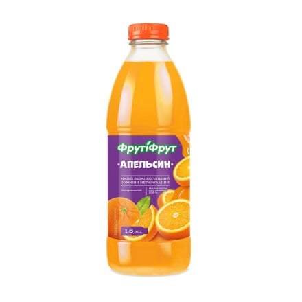 Напій соковий 1,5 л Розумний вибір Апельсин ПЕТ