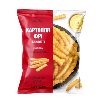 Купити Картопля фрі 750г Своя Лінія хвиляста смажена швидкозаморожена п/ет у АТБ Market
