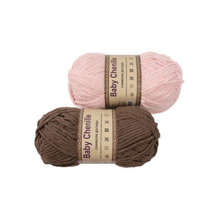 Пpяжа Baby Chenille yarn 100% полiecтep, 110 m (м), 100 g (г)
