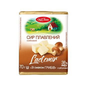 Купить Сир плавлений 70 г Своя лінія зі смаком грибів 38% фольга в АТБ Market