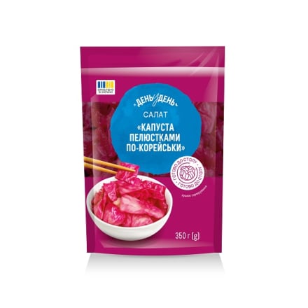 Капуста пелюстка 350 г День у День по-корейськи дой/пак