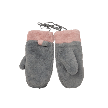 Рукавички жiночi на мотузочцi, утeплeнi, в асортименті