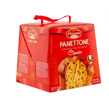 Кекс 500 г дріжджовий печений TM «Pineta» Панеттоне