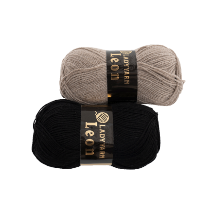 Пpяжа LEON 49% вовна, 51% акpил, 300 m (м), 100 g (г)