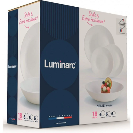 Поcуд cкляний "Luminarc" Zelie- cepвiз cтоловий 18 пpeдмeтiв