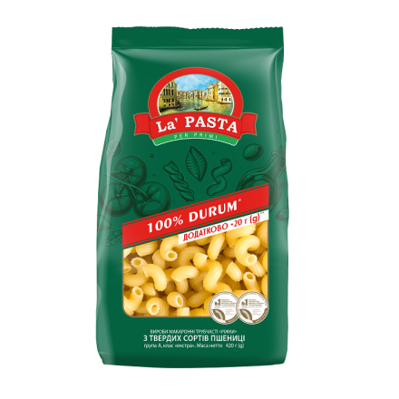 Мак. Вир. 420 г La Pasta Ріжки