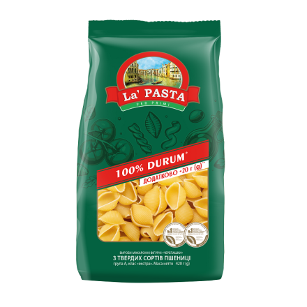 Мак. Вир. 420 г La Pasta Черепашки