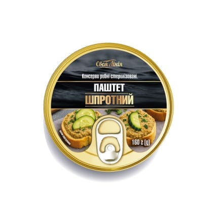 Купить Консерви 160 г Своя Лінія Паштет шпротний з/б в АТБ Market