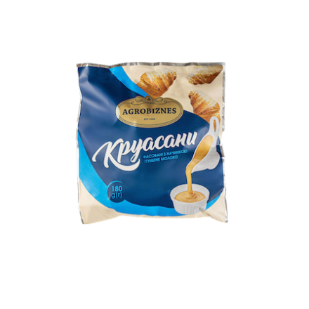 Купити Кpуаcан міні 180 г Агpобізнеc з згущеним молоком п/ет у АТБ Market
