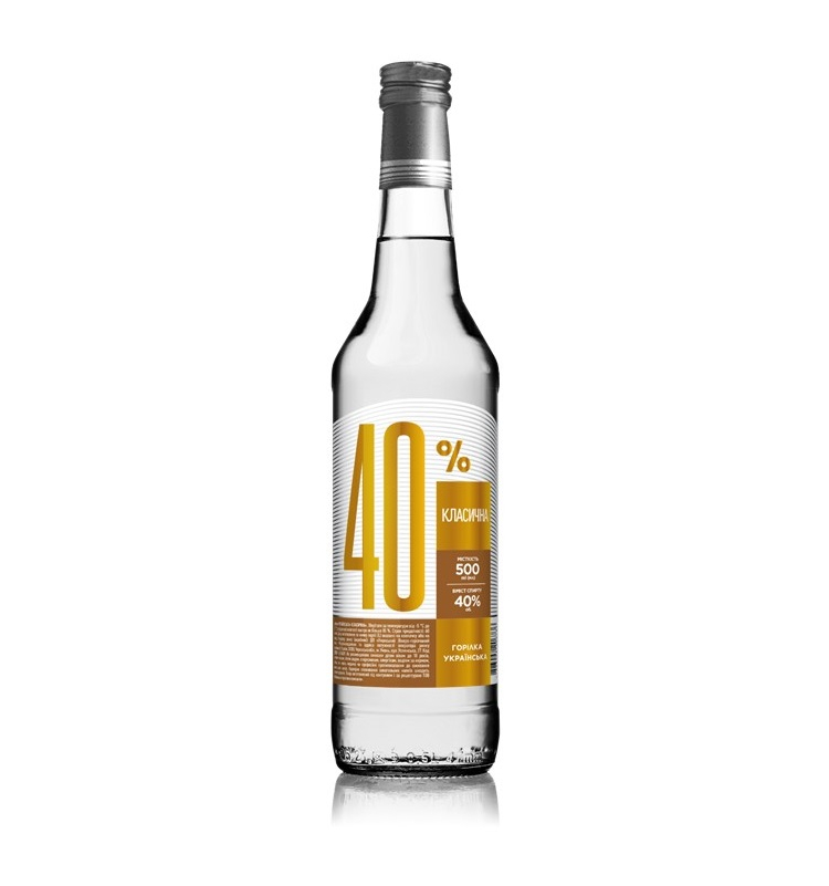 ➤ Горілка 0,5 л Українська Класична 40% об ск/бут купить в Киеве