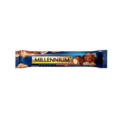 Шоколад 40 г Millennium Golden Nut молочный с начинкой и целым орехами