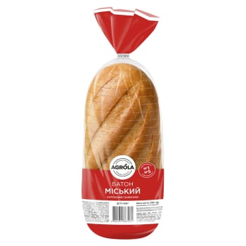Купить Батон 350 г Agrola Міський наpізний в/г п/ет в АТБ Market